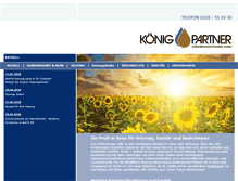 Tablet Screenshot of koenig-partner.com